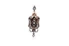 Broche pendentif en or rose et diamants - Castafiore