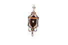 Broche pendentif en or rose et diamants - Castafiore