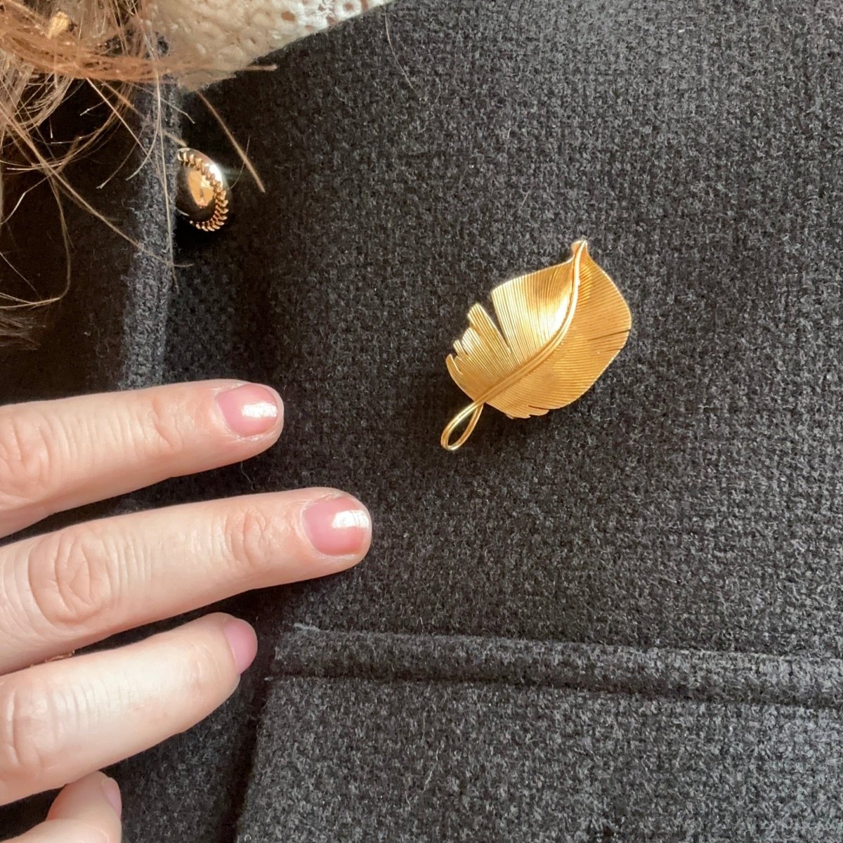 Broche "Plume" Hermès - Castafiore