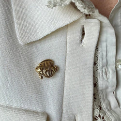 Broche poisson en or jaune - Castafiore