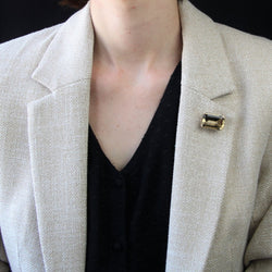 Broche rétro citrine - Castafiore