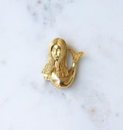 Broche Sirène Jean Cocteau pour Fred en Or Jaune - Castafiore