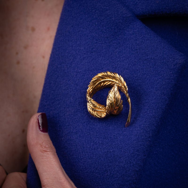 Broche VAN CLEEF & ARPELS en or jaune - Castafiore