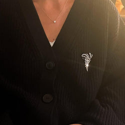 Broche Vintage Années 50 en or et diamants - Castafiore