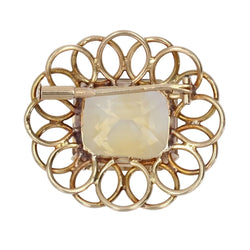 Broche VINTAGE Fleur en or jaune et citrine - Castafiore
