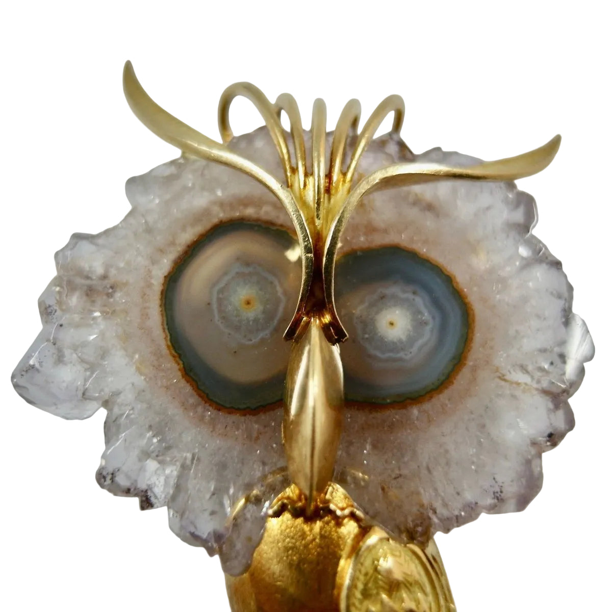 Broche/pendentif hiboux époque 1950/1960 - Castafiore