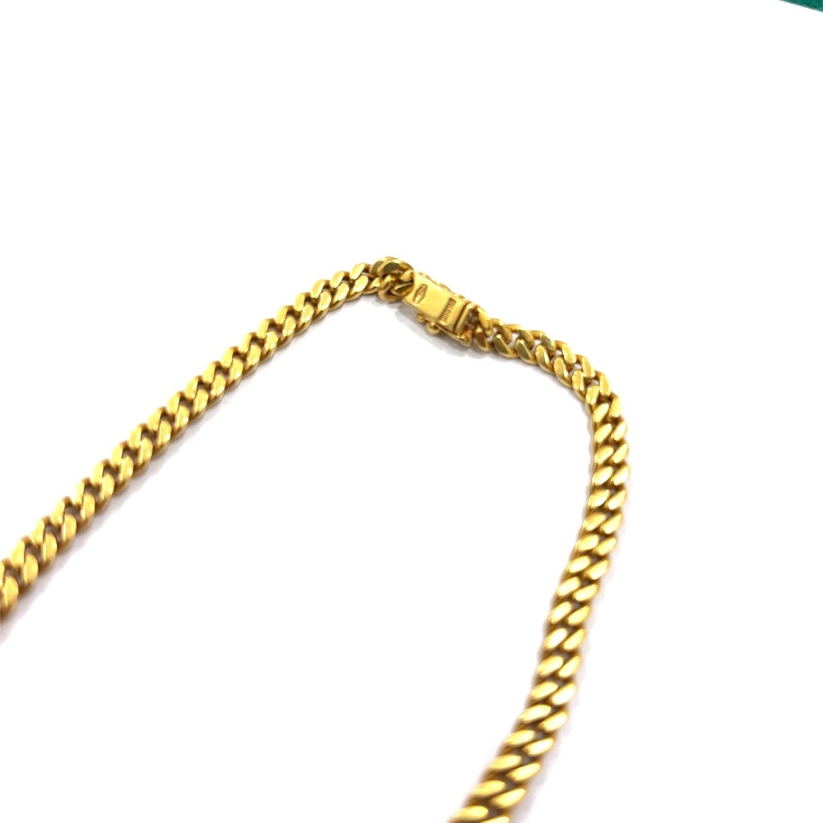 Bulgari 1980s Citrine and Sapphire Curb Link Necklace - Castafiore