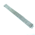 Bulgari Art Deco 30 Carat Diamond Engraved Platinum Tennis Bracelet - Castafiore