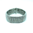 Bulgari Art Deco 30 Carat Diamond Engraved Platinum Tennis Bracelet - Castafiore