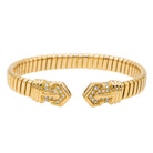 Bulgari Bracelet Maille tubogas Or jaune Diamant - Castafiore