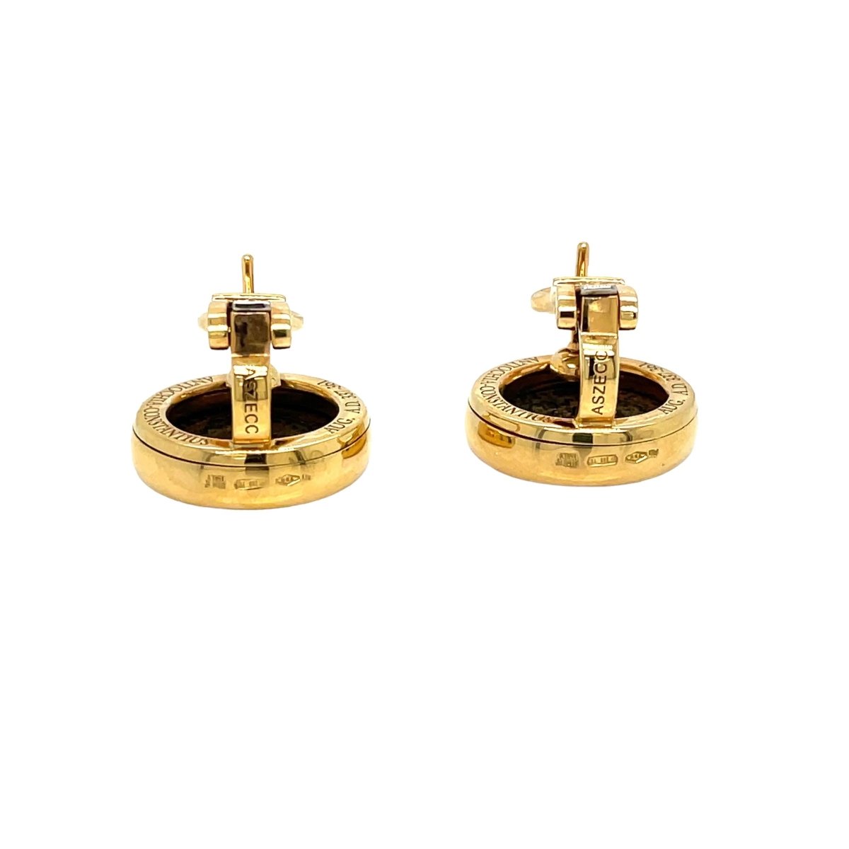 Bulgari Certified Monete Gold Rare Ancient Coin Earrings - Castafiore
