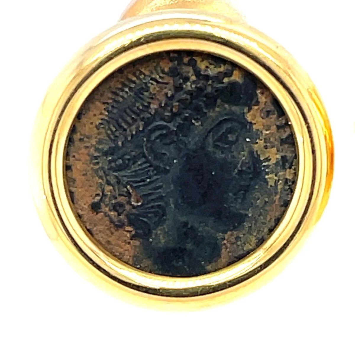 Bulgari Certified Monete Gold Rare Ancient Coin Earrings - Castafiore