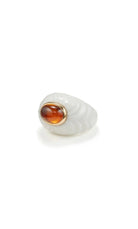 Bulgari Chandra Porcelain Citrine Gold Ring - Castafiore