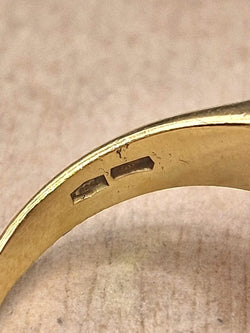 Bulgari Chandra Ring in 18kt Yellow Gold with White Porcelain, Circa 1990 - Castafiore