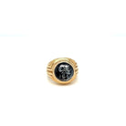 Bulgari Monete Roman Imperatorial Silver Coin Gold Ring - Castafiore