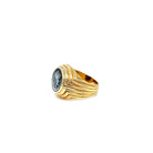 Bulgari Monete Roman Imperatorial Silver Coin Gold Ring - Castafiore