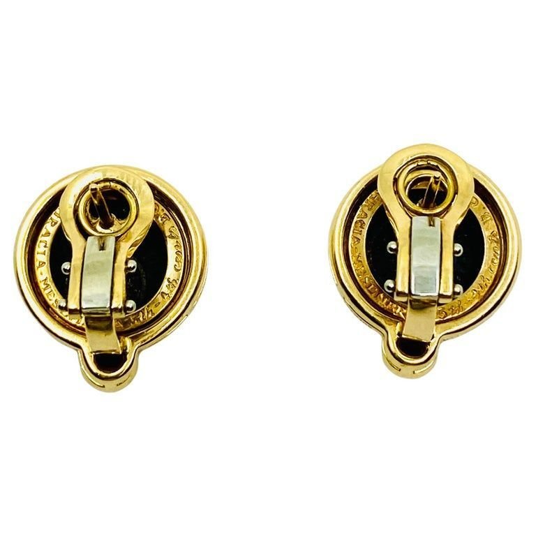 Bulgari Monete Ruby Gold Rare Ancient Silver Coin Earrings - Castafiore