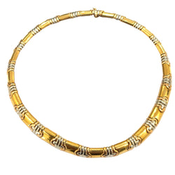 Bulgari Parentesi Three Color Gold Necklace - Castafiore