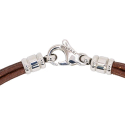 BVLGARI Collier Tondo Sun or acier Grand Modèle - Castafiore