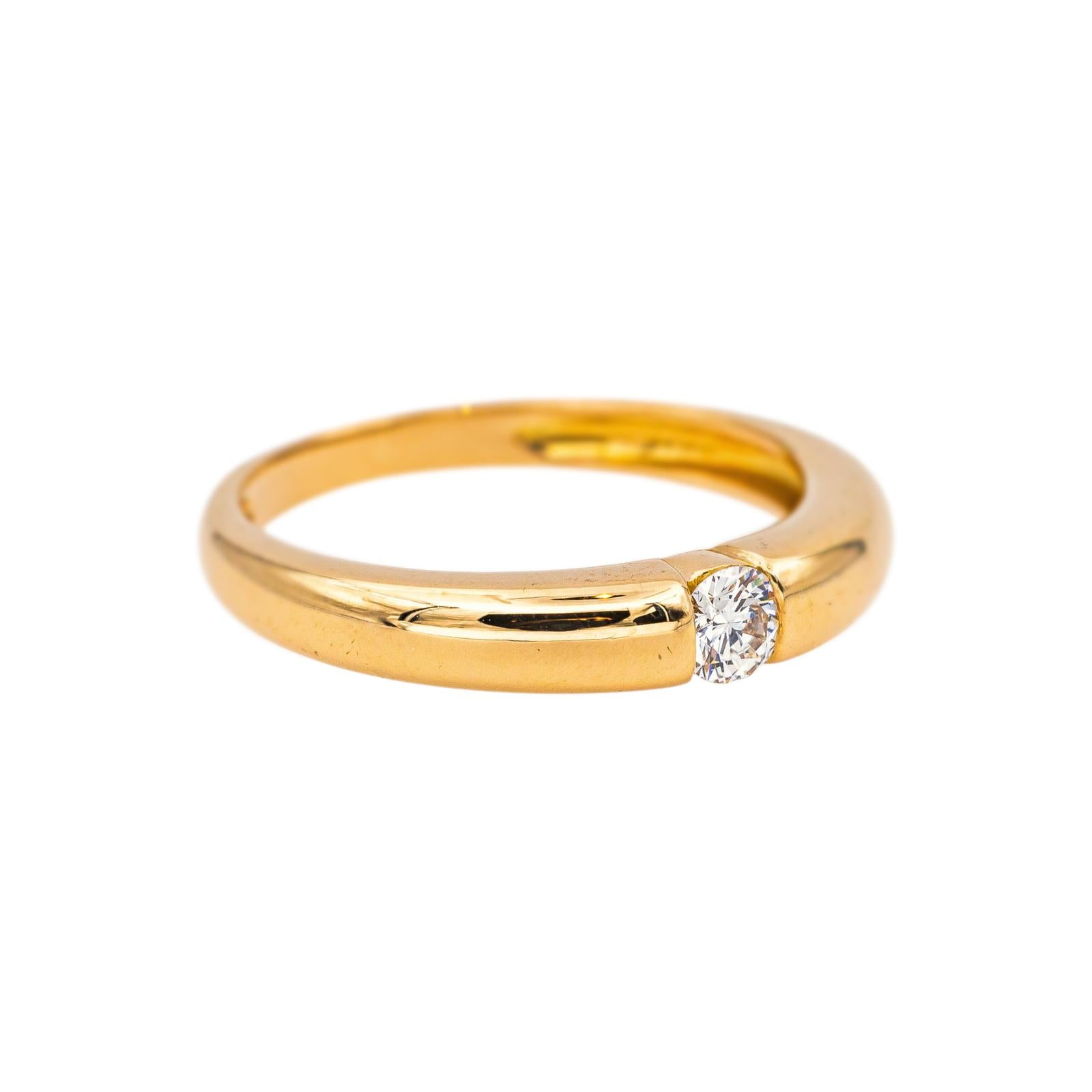 Solitaire Ring Yellow gold Diamond