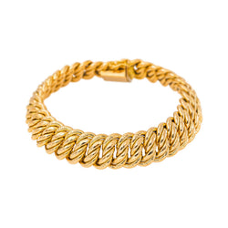 Yellow Gold American Link Bracelet