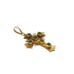 Yellow Gold and Emerald Pendant