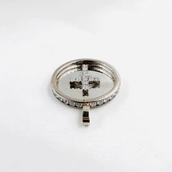 Pendentif en or blanc et diamants