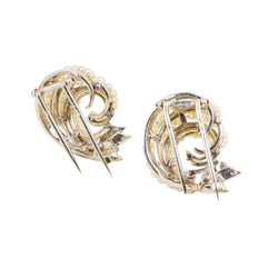 White Gold and Pearl Brooches