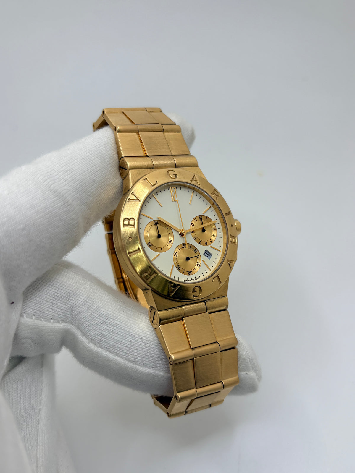 Montre BULGARI Diagono en or jaune