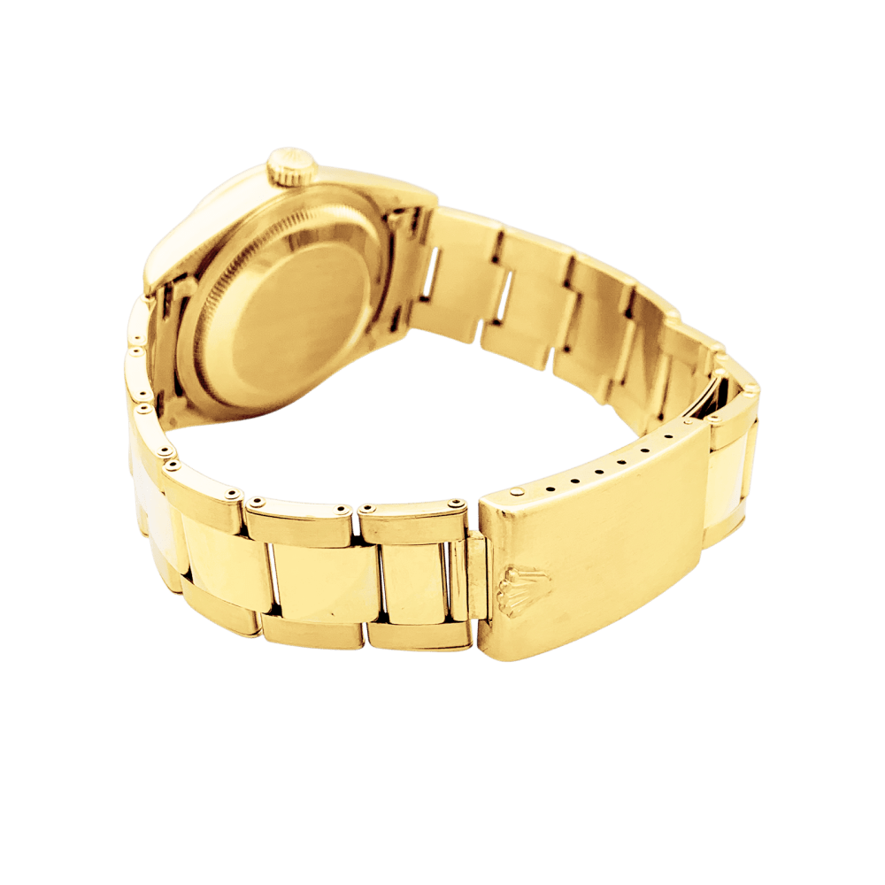 Montre Rolex, "Oyster Perpetual Day-date", or jaune.