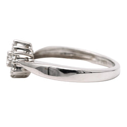 Bague Marguerite en or blanc et diamants