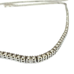 "Rivière" Necklace in White Gold and Diamonds