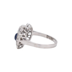 Toi & Moi Ring in White gold, Sapphire and Diamonds