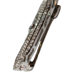 Art Deco-style brooch-barrette in white gold and diamonds