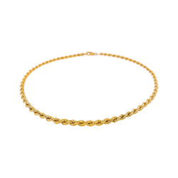 Twisted Link Necklace Yellow gold
