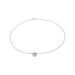 Necklace  White gold  Diamond