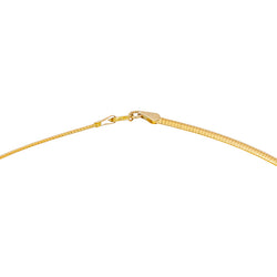 Yellow Gold Omega Link Necklace