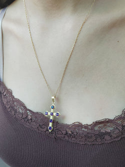 Gold and Amethyst Cross