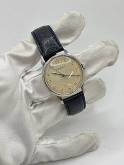 JAEGER-LECOULTRE Watch in Steel and Leather