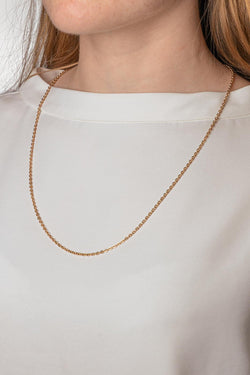 Collier Maille jaseron Or rose