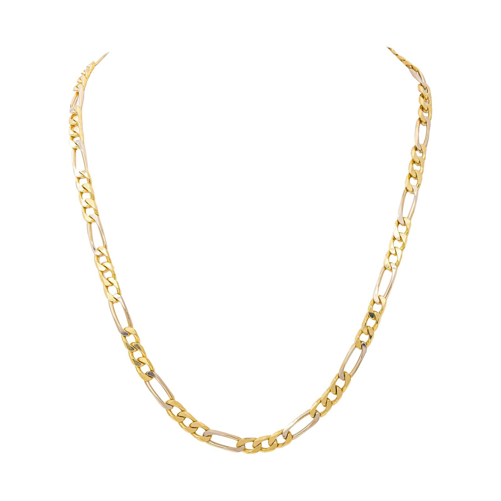 Collier maille Figaro Or jaune