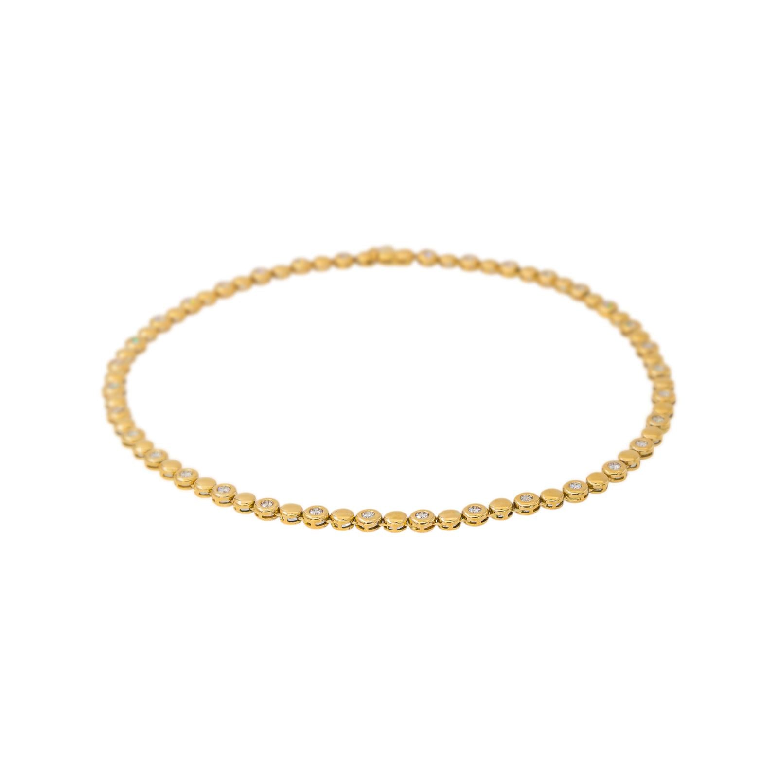 Yellow Gold Diamond Necklace