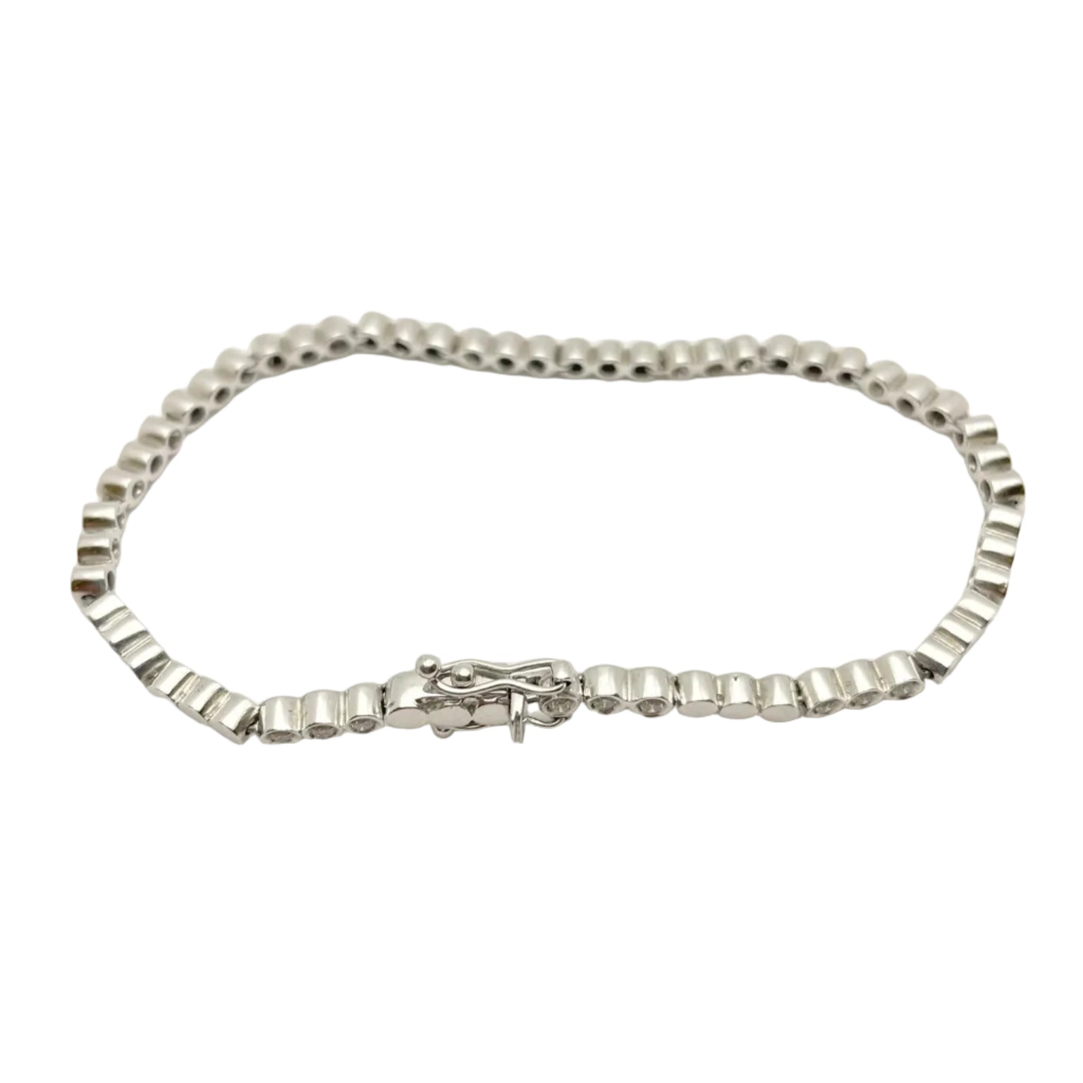 Bracelet Ligne en or blanc et diamants
