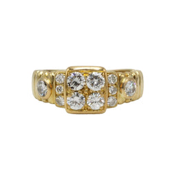 Yellow Gold and Diamond Ring