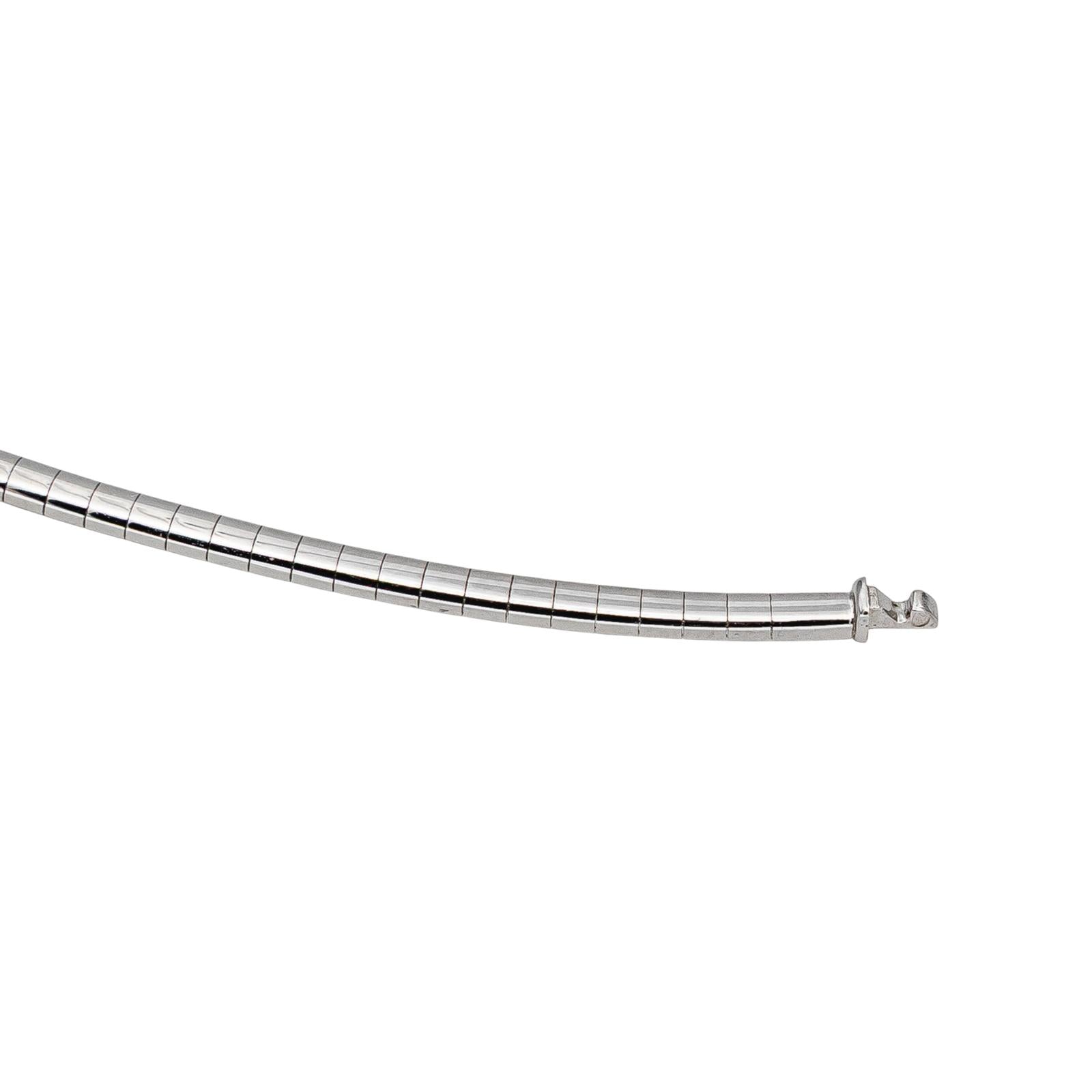 Necklace White gold Pink sapphire