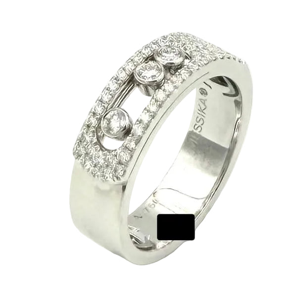 MESSIKA "Move Noa Pavée" PM Pave Ring in white gold and diamonds