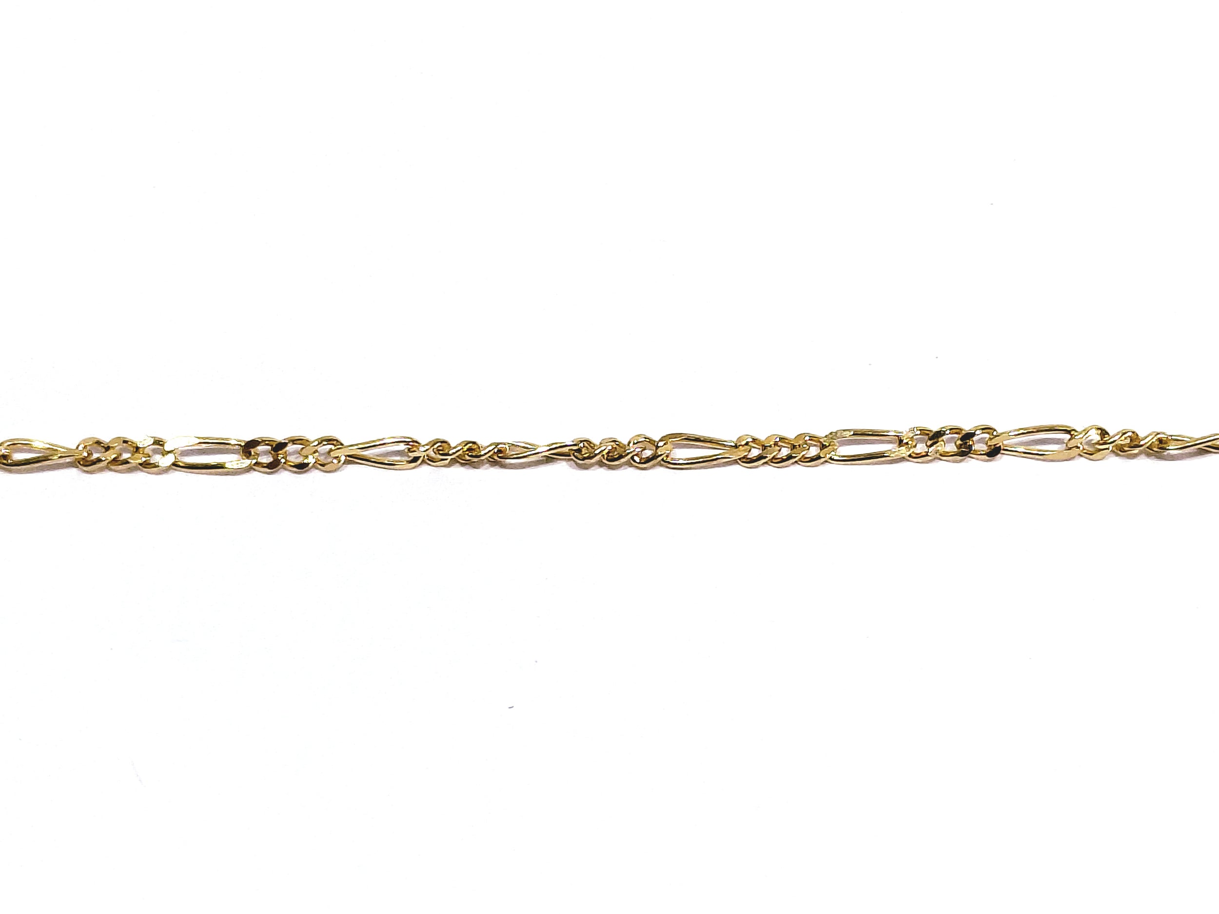 Rose gold Figaro chain