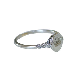 Bague en platine et diamants