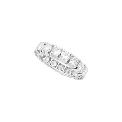 White Gold and Diamond Wedding Band