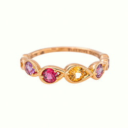 Mellerio Indra Rose Ring, Rose gold with Sapphire